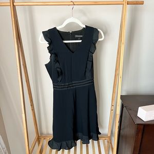 Banana Republic black a-line dress